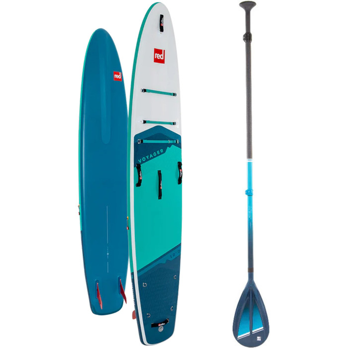2024 Red Paddle Co 12'0'' Voyager MSL Stand Up Paddle Board & Hybrid Tough Paddle 001-001-002-0063 - Blue