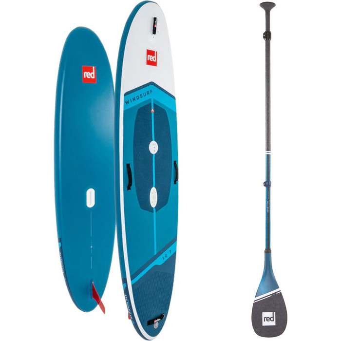 2024 Red Paddle Co 10'7'' Windsurf MSL Stand Up Paddle Board & Prime Lightweight Paddle 001-001-002-0066 - Blue