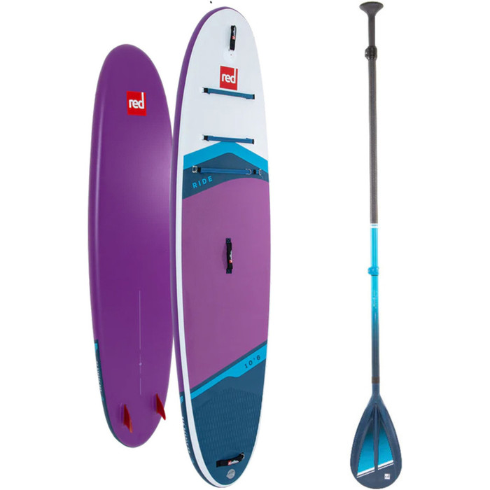 2024 Red Paddle Co 10'6'' Ride MSL Stand Up Paddle Board E Hybrid Tough Paddle 001-001-001-0099 - Purple