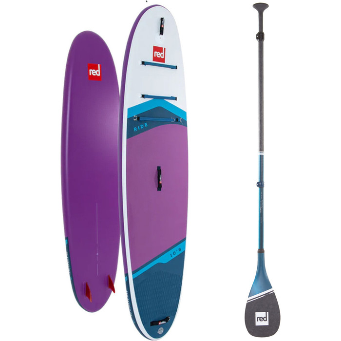2024 Red Paddle Co 10'6'' Ride MSL Stand Up Paddle Board & Prime Lichtgewicht Peddel 001-001-001-0099 -.. Purple