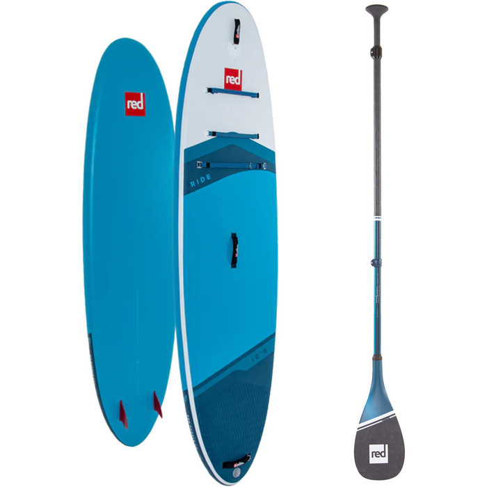 2024 Red Paddle Co 10'8'' Ride MSL Stand Up Paddle Board & Prime Lichtgewicht Peddel 001-001-001-0101 - Blue
