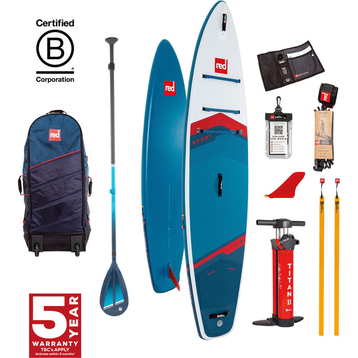 2024 Red Paddle Co 11'0'' Sport MSL Stand Up Paddle Board , Tas, Pomp & Hybrid Stoere Peddel 001-001-002-0058 -.. Blue