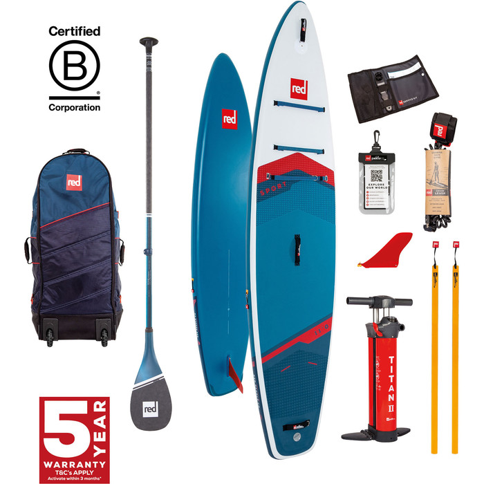 2024 Red Paddle Co 11'0'' Sport MSL Stand Up Paddle Board, Bag, Pump & Prime Lightweight Paddle 001-001-002-0058 - Blue