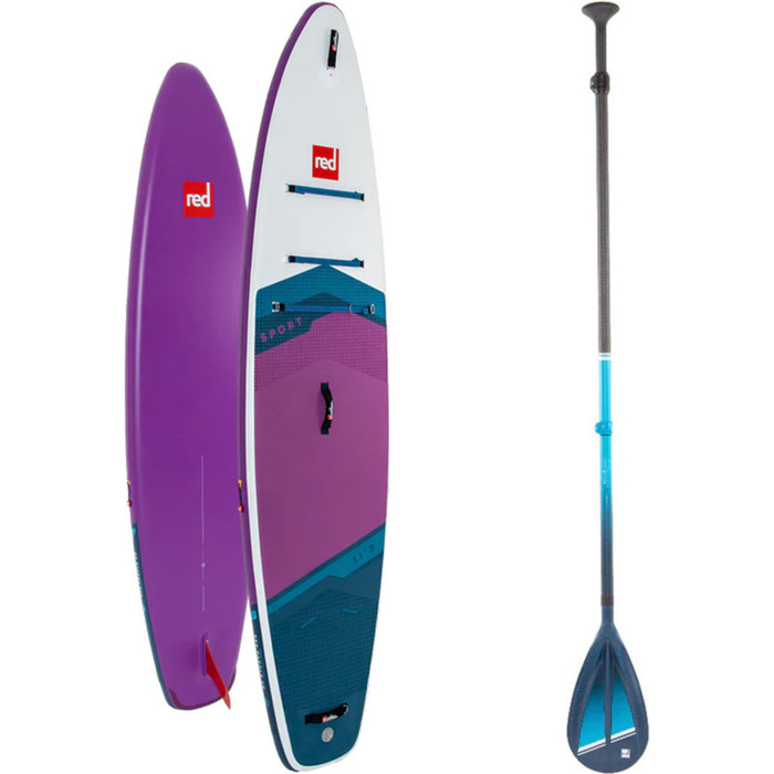 2024 Red Paddle Co 11'3'' Sport MSL Stand Up Paddle Board & Hybrid Stoere Peddel 001-001-002-0061 - Purple