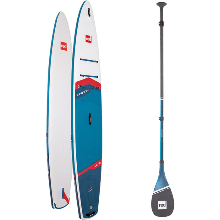 2024 Red Paddle Co 14'0'' Sport + MSL Stand Up Paddle Board & Prime Lightweight Paddle 001-001-002-0072 - Blue