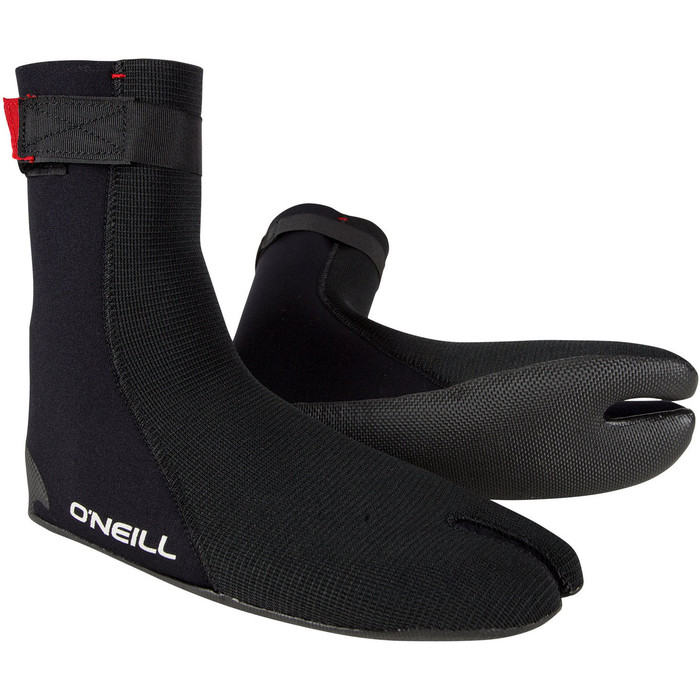 2022 O'Neill Heat Ninja 3mm Split Toe Boots Black 4786