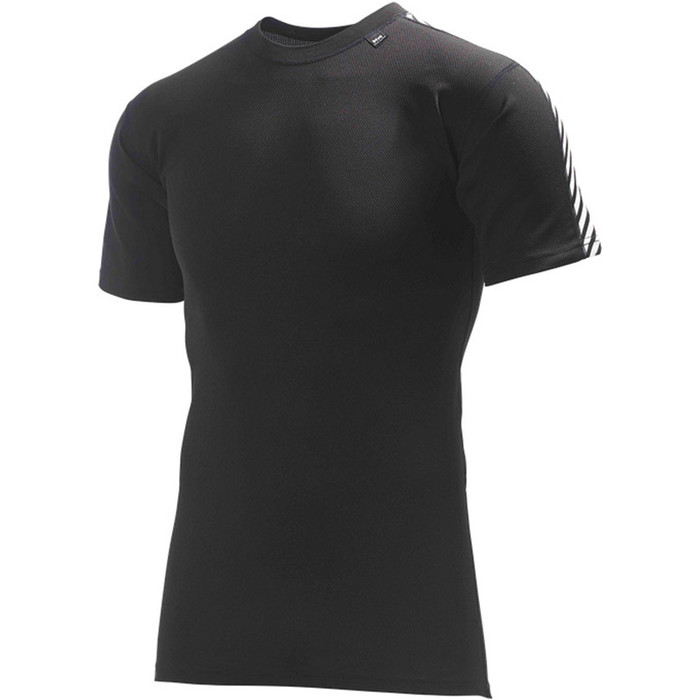 2017 Helly Hansen couche Dry Stripe Base T-shirt noir 48816