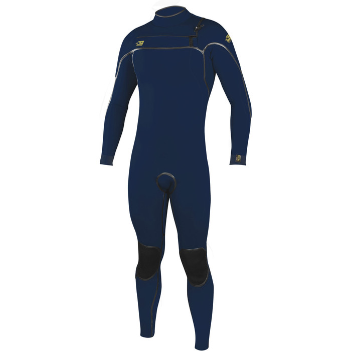 2019 O'neill Psycho Dos Homens Um 3/2mm Chest Zip Wetsuit Abyss 4966
