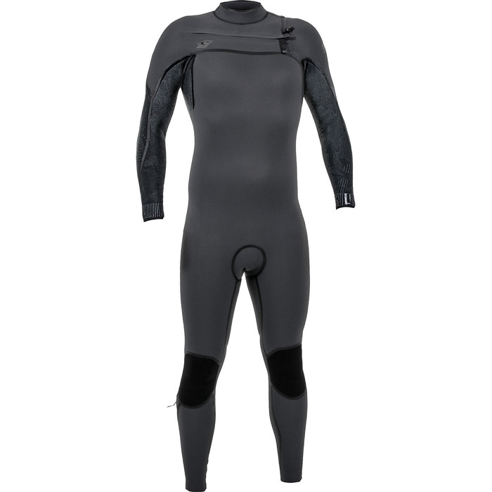 2019 O'Neill Mens Psycho One 3/2mm Chest Zip Wetsuit Graphite / Jet Camo 4966