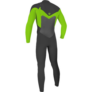 2019 O'Neill O'riginal 3/2mm Chest Zip Wetsuit Graphite / Day Glo 5011