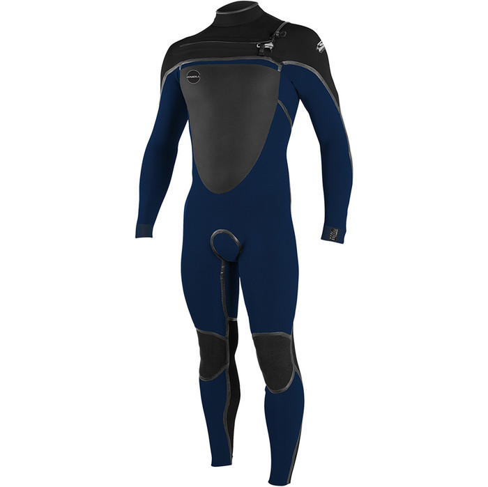 2019 O'neill Psycho Tech 4/3mm Chest Zip Wetsuit Abyss / Preto 5027