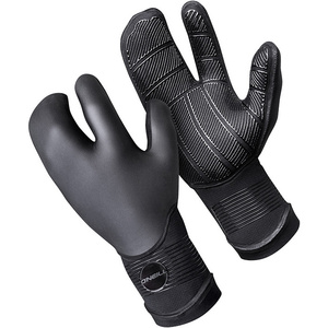 2023 O'Neill Psycho Tech 5mm Single Lined Neoprene Lobster Gloves Black 5108
