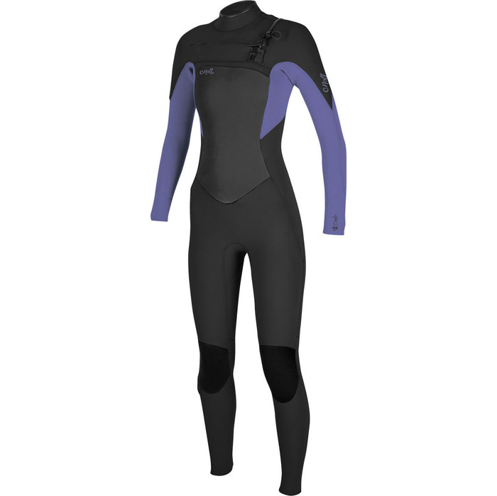 2020 O'Neill Womens Epic 3/2mm Chest Zip GBS Wetsuit 5355 - Black / Mist