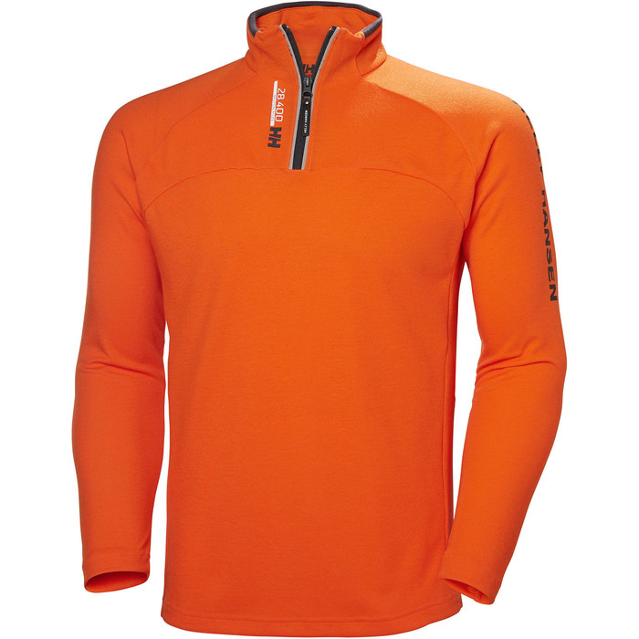 2019 Helly Hansen 1/2 Lynls Technical Pullover Brand Orange 54213