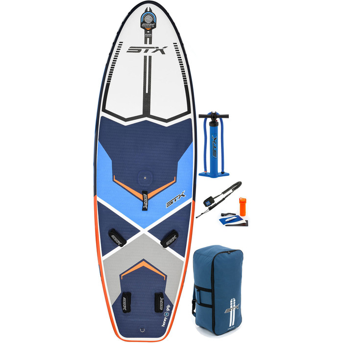 2019 STX Inflvel Windsurf 280 Stand Up Paddle Board, Saco, Bomba & Leash 280x85x6 Azul / Laranja 70635