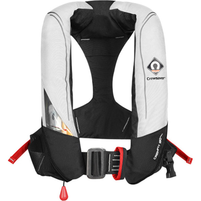 2020 Crewsaver Crewfit 180N Pro Automatic Harness Lifejacket White / Red 9025WRA