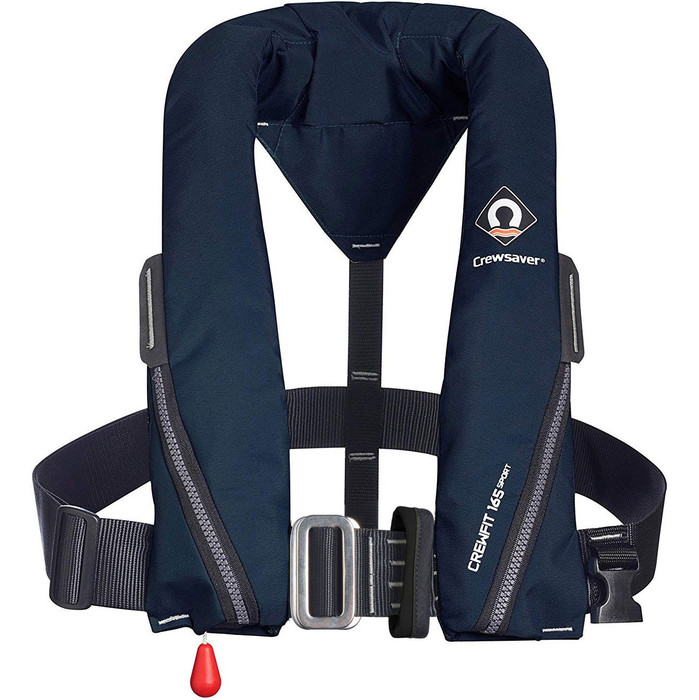 2021 Crewsaver Crewfit 165N Sport Automatic Harness Lifejacket 9715NBA - Navy