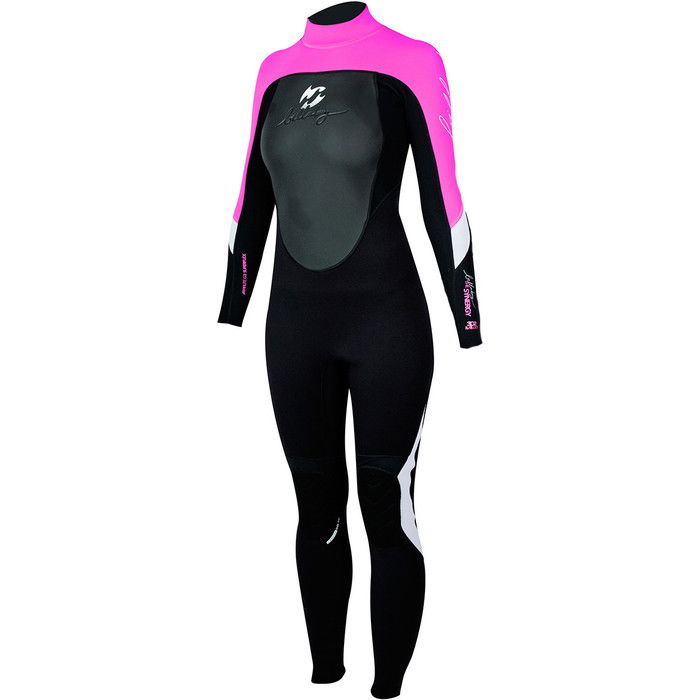 Billabong Synergy 5/4/3mm Ladies Wetsuit in Black/Hot Pink