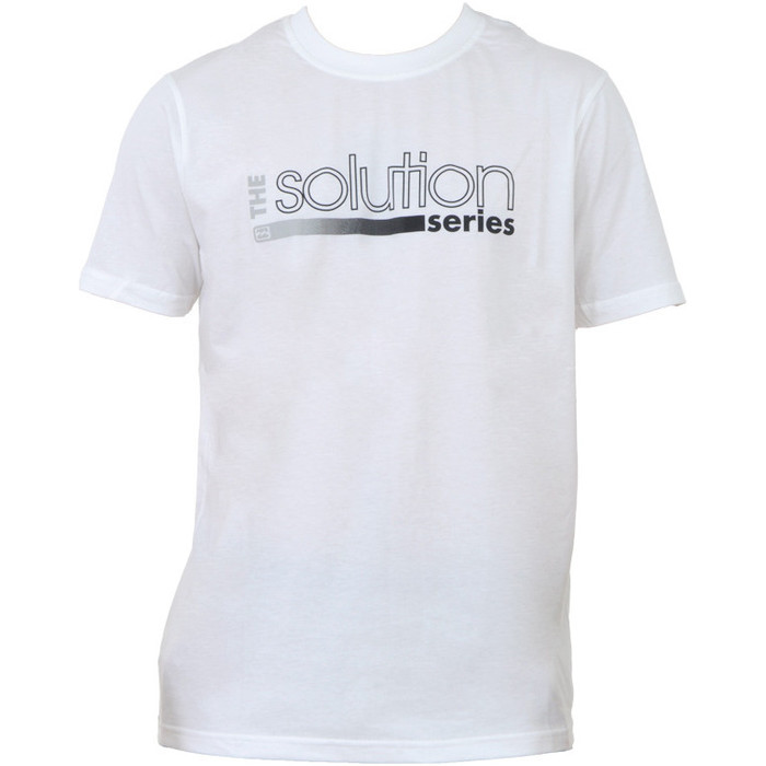 Billabong Mens Solution Tee in WHITE A4AS02