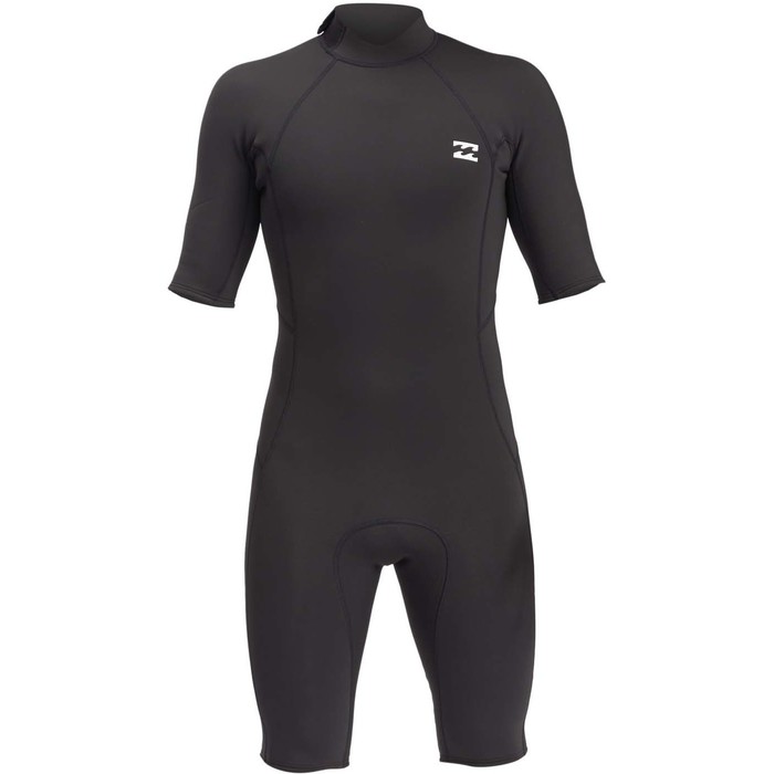 2022 Billabong Mens Absolute 2/2mm Back Zip Shorty Wetsuit ABYW500112 - Black