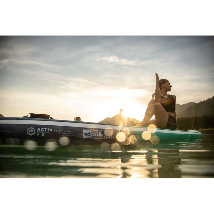 2023 Red Paddle Co 10'8 Activ Stand Up Paddle Board, Bag, Pump, Paddle & Leash - Hybrid Tough Package