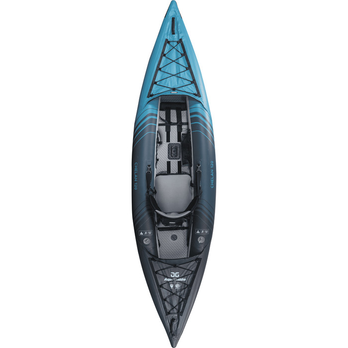 2022 Aquaglide Chelan 120 HB 1 Person Inflatable Kayak - Blue