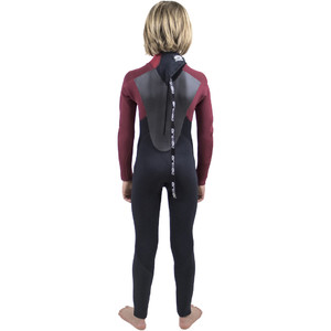 Animal Junior Boy's Lava Gbs 5/4/3mm Gbs Back Zip Wetsuit Cykling Red Aw8wn600