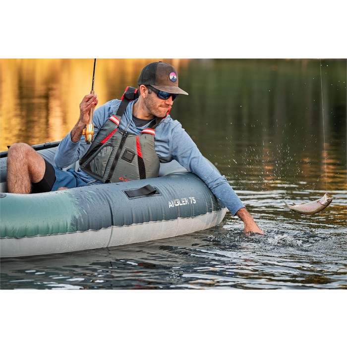 2024 Aquaglide Backwoods 75 Ultralight 1 Person Angler Kayak AGUL1 - Navy
