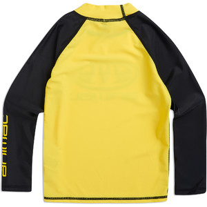 2019 Animal Junior Boys Fontaine Long Sleeve Rash Vest Bright Yellow CL8SN612