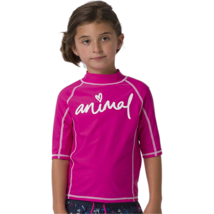 2020 Animal Junior Girl's Molli Kortrmet Udslt Vest Cl0ss812 - Hindbr Rose Pink