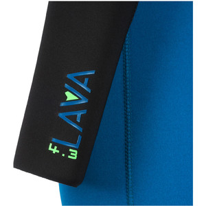 2020 Animal Junior Lava 4/3 4/3mm Wetsuit Met Chest Zip AW0SS600 - Marina Blue