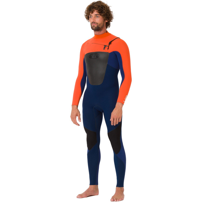 2019 Lava Animal Homens Animal 3/2mm Gbs Chest Zip Wetsuit Navy Escura Aw9sq006