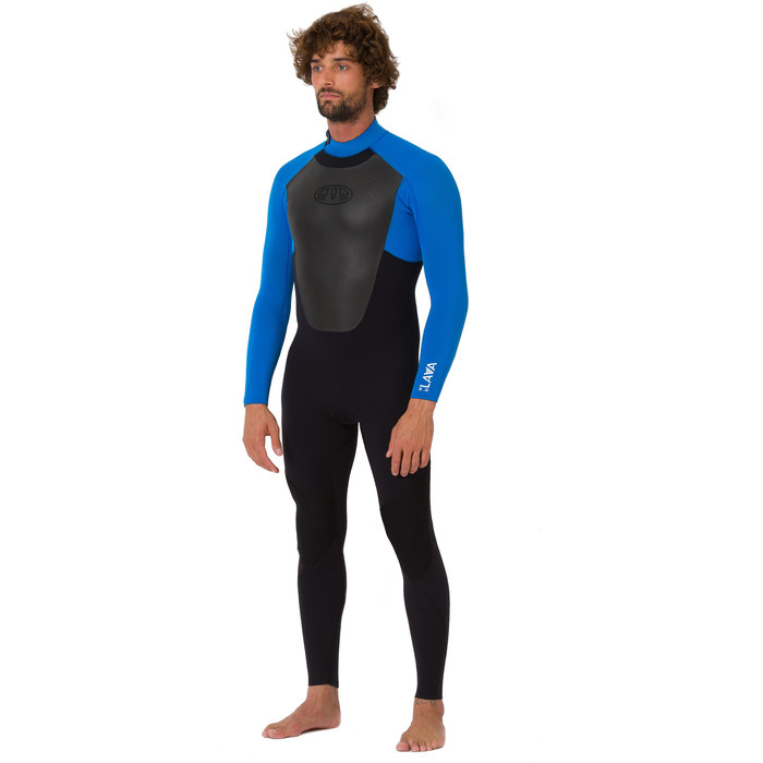 2019 Animal Dos Homens Lava 3/2mm Back Zip Gbs Aw9sq007 Preto Wetsuit