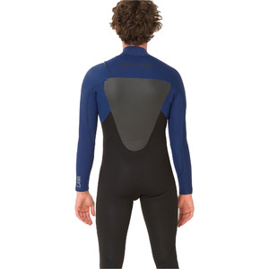 2019 Lava Animal Homens 4/3mm Chest Zip Gbs Wetsuit Preto / Navy Aw9wq005