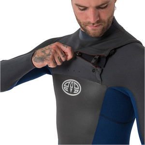 Animal Dos Homens Lava 5/4/3mm Chest Zip Gbs Wetsuit Escuro Navy Aw8wn107