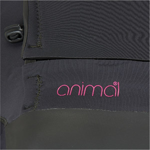 2019 Animal Womens Lava 4 / 3mm GBS rinnassa vetoketju mrkpuku musta AW9SQ300