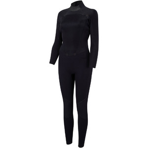 Lava Das Mulheres Animal 4/3mm Back Zip Gbs Wetsuit Preto Aw8sn300