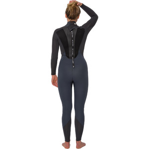 2019 Animal Womens Lava 4/3mm Back Zip GBS Wetsuit Grey AW9WQ302