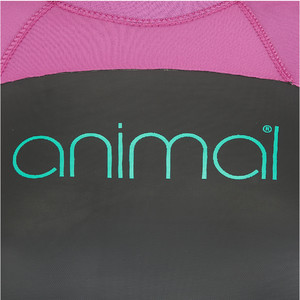 2019 Animal Lava 4/3mm Back Zip Gbs Wbsuit Noir Aw9sq301