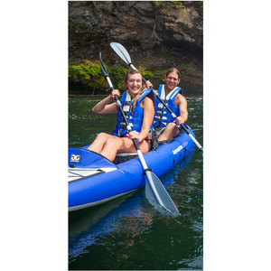 2019 Kayak Gonflable Haute Pression Aquaglide Chelan Hb Deux 1-2 Hommes Bleu - Kayak Seulement Agche2