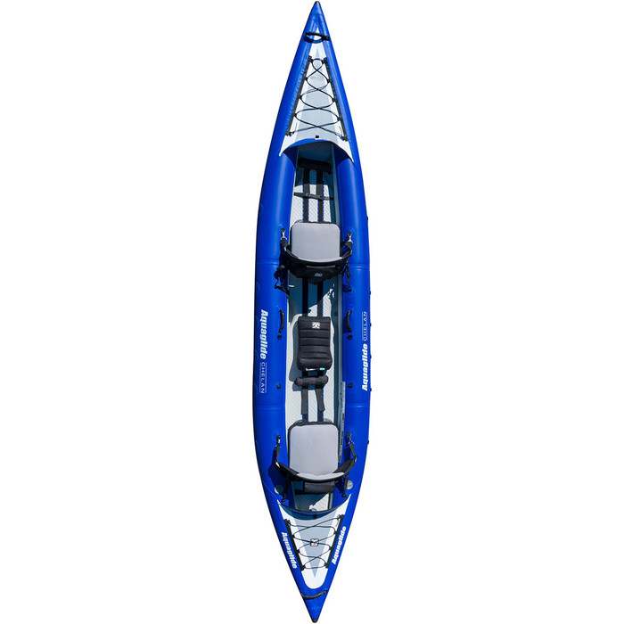 2024 Aquaglide Chelan HB Tandem XL 3 Uomo Kayak gonfiabile ad alta pressione Blu - Kayak Solo AGCHE3 2 