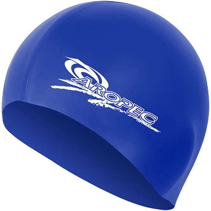 2019 Aropec Junior Silicone Swim Cap Blue CAPGR1C
