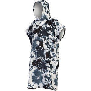 2022 Billabong Cambiador De Toallas Con Capucha / Poncho Z4br50 - Teido Anudado Negro