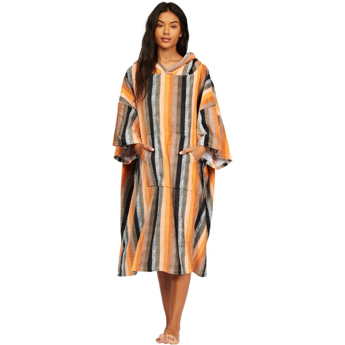2021 Billabong Womens Hooded Towel Changing Robe / Poncho Z4BR40  - Serape