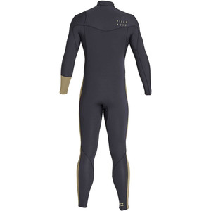 2019 Billabong Men's 3/2mm Furnace Revoluo Chest Zip Wetsuit Areias Negras N43m04