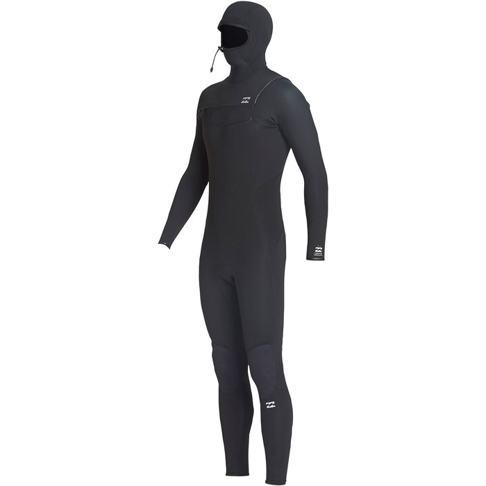 2019 Billabong Junior Furnace Absolute 5/4mm Hooded Chest Zip Wetsuit Black Q45B75