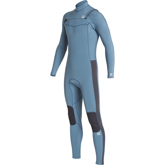 2019 Billabong Junior Furnace 4/3mm Chest Zip Wetsuit Cascade Blue Q44b75