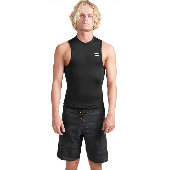 2019 Billabong Hombres 2mm Furnace Absolute Neo Chaleco Negro N42m27