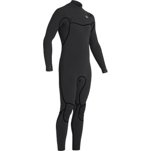 2020 Billabong Mens Furnace 4/3mm Chest Zip Wetsuit U44M51 - Black