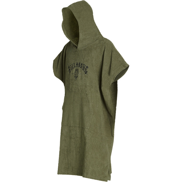 2019 Billabong Mens Hooded Changing Robe / Poncho Military N4BR01